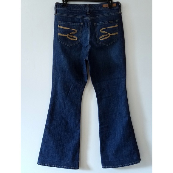 Seven 7 Bootcut Flare Womens Jeans Size 8 - Picture 2 of 8